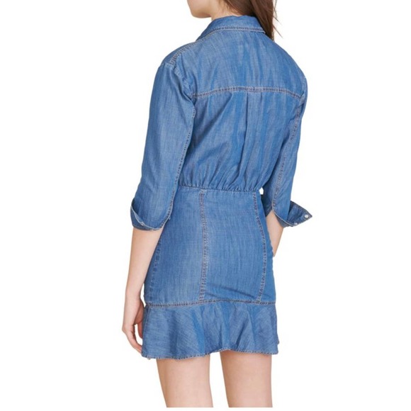 New VERONICA BEARD Mura Denim Dress size 4 - Picture 4 of 6